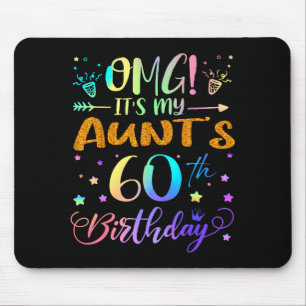 Mousepad É meu aniversário de 60 anos de tia, Doce 60 anos
