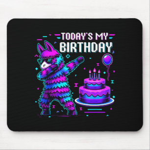 Mousepad É Meu Aniversário Llama Pinata Festa de Aniversári