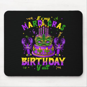 Mousepad É Meu Mardi Gras Aniversário Yall Mardi Gras Happy