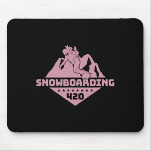 Mousepad E Montanhas Snowboard Snowboard W