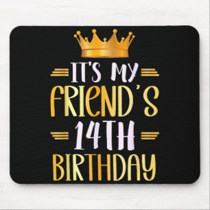 Mousepad É o 14º aniversário do meu amigo Feliz 14 anos _1