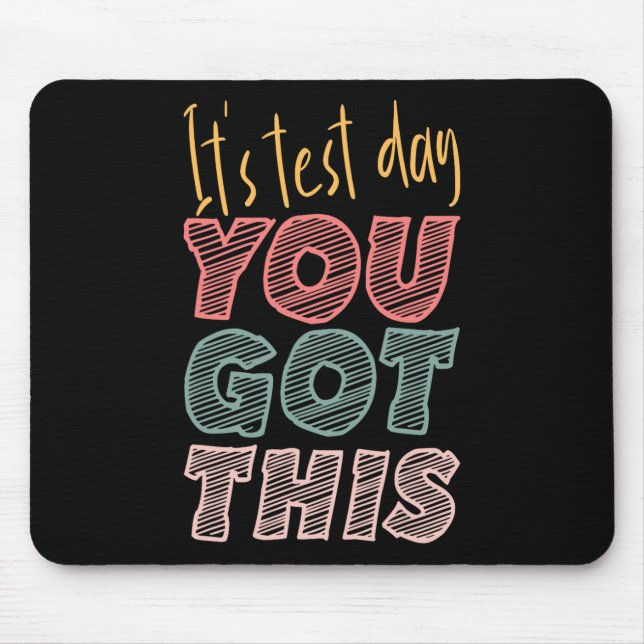 Mousepad É o dia do teste que você tem esse professor estud (Frente)