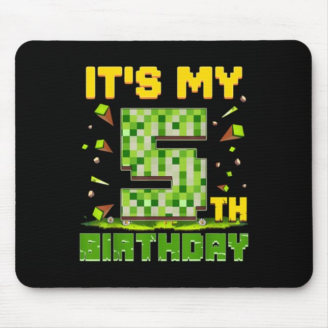 Mousepad É O Meu 5 Aniversário De 5 Anos De Idade (Frente)