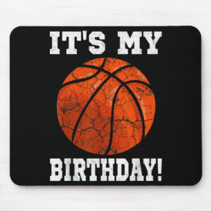 Mousepad É o meu Aniversário, jogador de basquetebol.