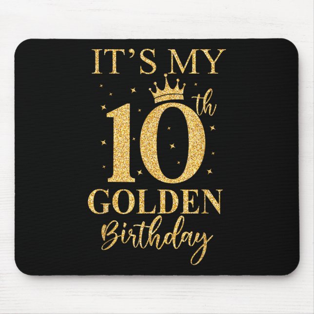 Mousepad É O Meu Ouro Aniversário De 10 Anos (Frente)