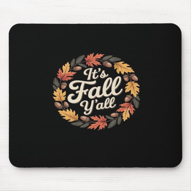 Mousepad É o Queda do Dia das Bruxas Pumpkin Fall Hallow (Frente)