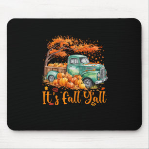 Mousepad É Outono Pessoal Caminhão Árvore de Outono Abóbora