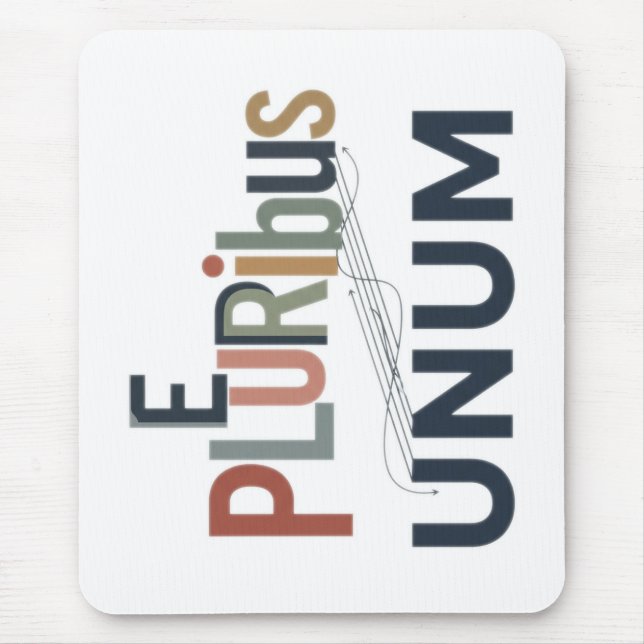 Mousepad "E Pluribus Unum" - Design para Unidade (Frente)