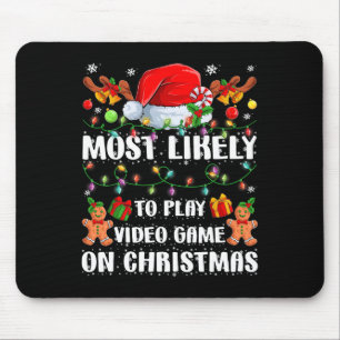 Mousepad É Provável Jogar Vídeo Na Árvore L Do Natal