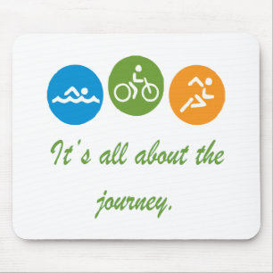 Mousepad É toda sobre a viagem - Triathlon