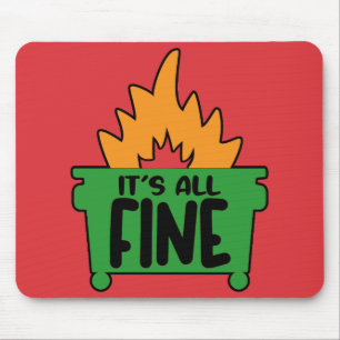 Mousepad É tudo fogo de lixo fino