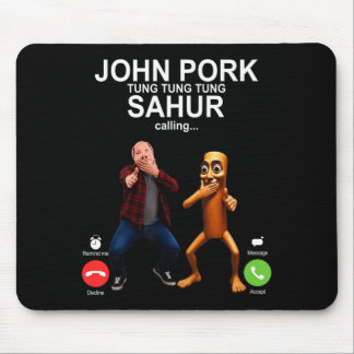 Mousepad E Tung Tung Tung Sahur Está Chamando Scuba Dance