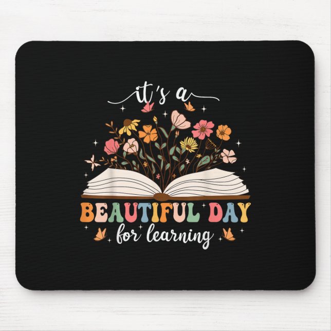 Mousepad É Um Belo Dia Para Aprender Professor Alunos  (Frente)