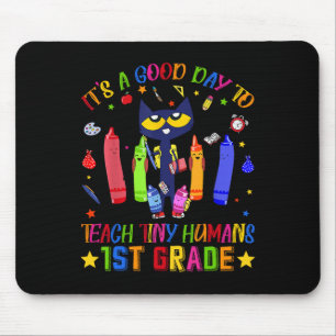 Mousepad É Um Bom Dia Para Ensinar Pequenos Humanos Gato Da