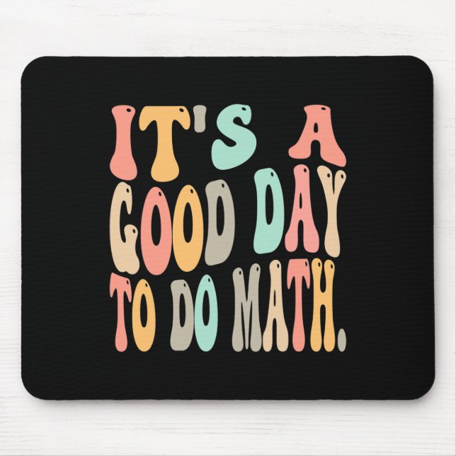 Mousepad É Um Bom Dia Para Fazer Matemática Para Diversão M (Frente)
