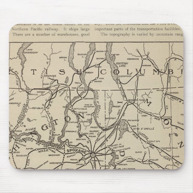 Mousepad E Washington Idaho (Frente)