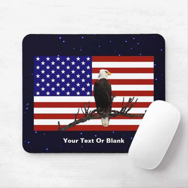 Mousepad Eagle Bald Vigilância (Com mouse)