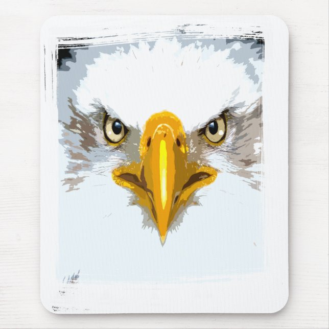 Mousepad Eagle Head Modern Pop Art Modelo Personalizado (Frente)