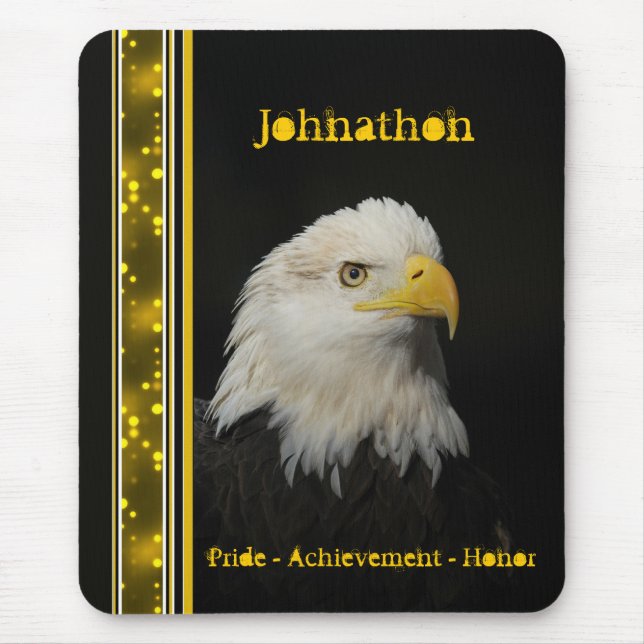 Mousepad Eagle - tapete do rato - parabéns ou realização (Frente)