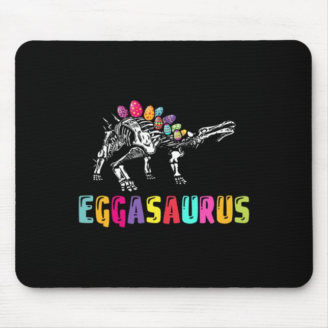 Mousepad Easter Day Dino - Eggasaurus Stegosaurus Egg Dinos (Frente)