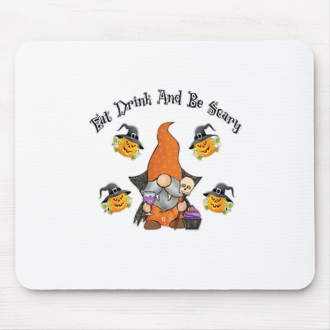 Mousepad Eat Drink And Be Scary Basic Casual (Frente)