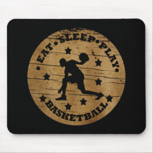 Mousepad eat sleep play basketball