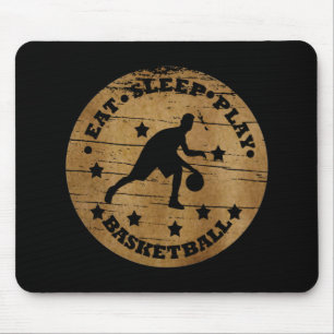 Mousepad eat sleep play basketball
