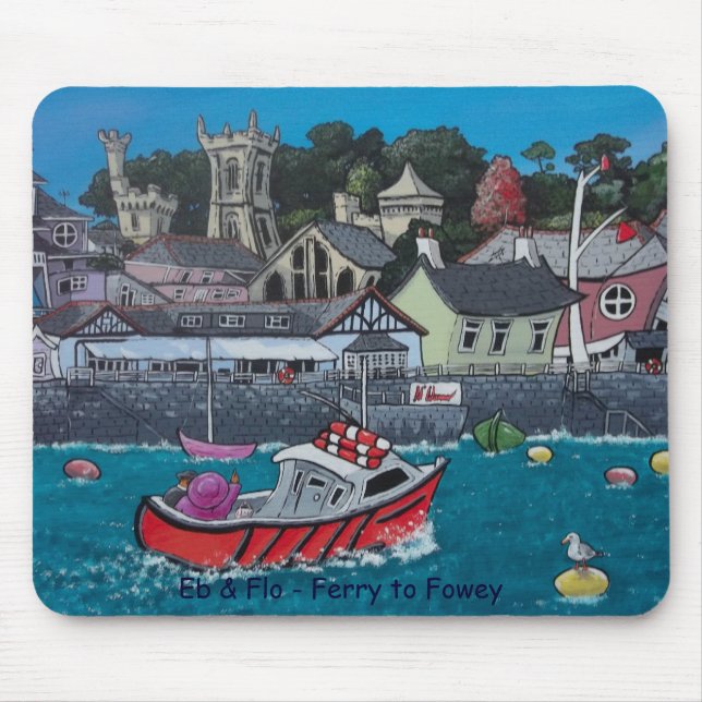 Mousepad Eb & Flo - balsa a Fowey (Frente)