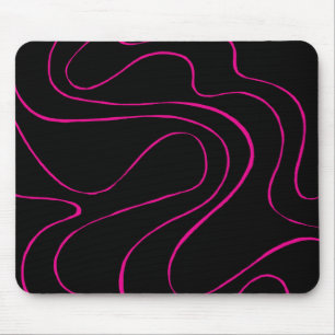 Mousepad Ebb e Fluxo 2 - Magenta e Preto