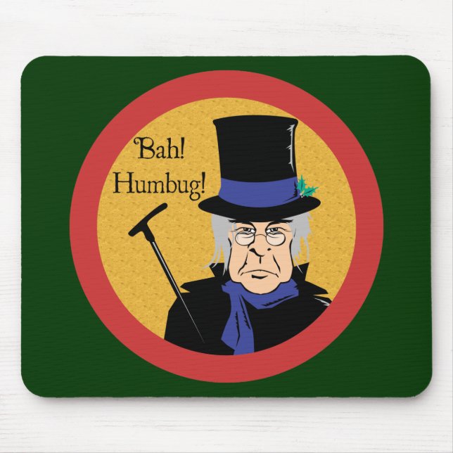 Mousepad Ebenezer Scrooge Bah! Farsa! (Frente)
