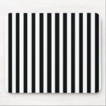 Mousepad Ebony Snow<br><div class="desc">Ebony Snow é um simples design de listras negras e brancas que se adequam a todas as ocasiões e itens. Esta imagem está disponível em uma variedade de outros produtos,  basta clicar no link abaixo da foto perto de 'Sobre este Design'.</div>