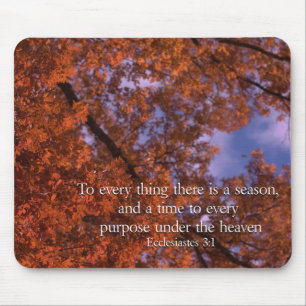 Mousepad Eclesiastas 3:1 Para tudo que há uma estação