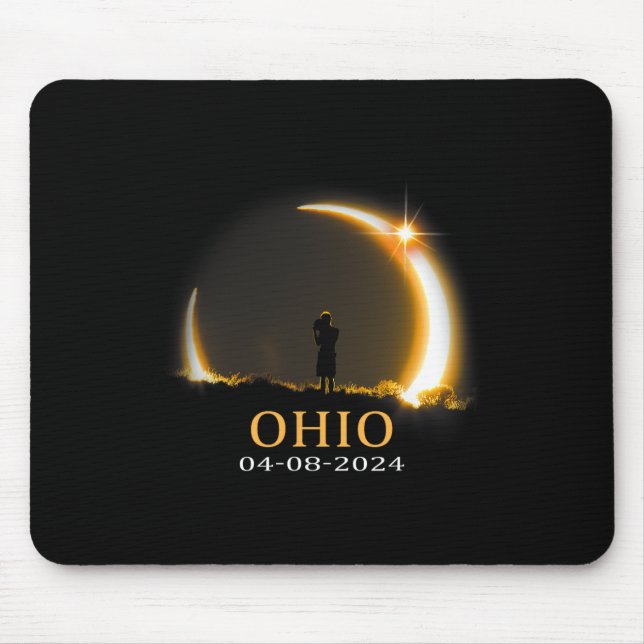 Mousepad Eclipse 2024 Ohio Total Eclipse 1 (Frente)