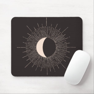 Mousepad Eclipse de burst de lua abstrato
