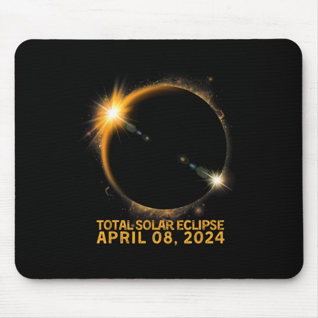 Mousepad Eclipse Solar 2024 Eclipse Solar Total 4.08.24 (Frente)