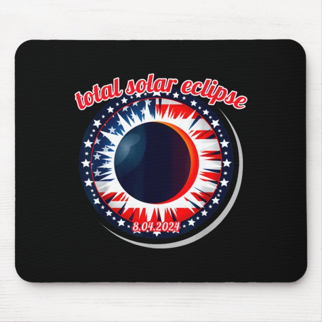 Mousepad Eclipse solar América texas 4.8.24 eclipse solar t (Frente)