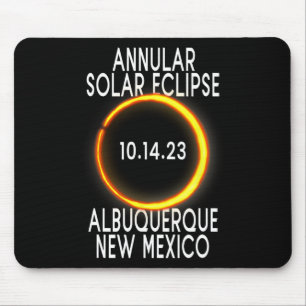 Mousepad Eclipse Solar Annular T - Albuquerque Novo México