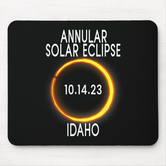 Mousepad Eclipse Solar Anular T - Idaho (Frente)