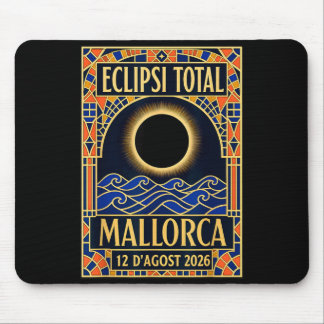 Mousepad Eclipse Solar em Maiorca 2026 - Modernista Catalão