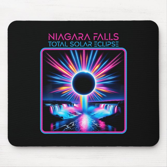 Mousepad Eclipse Solar Niagara Cai Totalmente Evento Souven (Frente)
