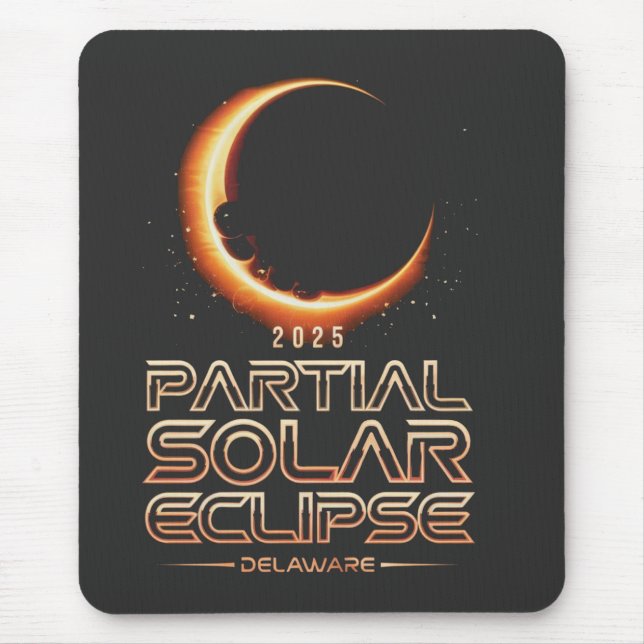 Mousepad Eclipse Solar Parcial Nova Jersey 2025 (Frente)