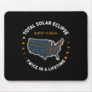 Mousepad Eclipse Solar Total 2024 Duas Vezes Na Vida 2017