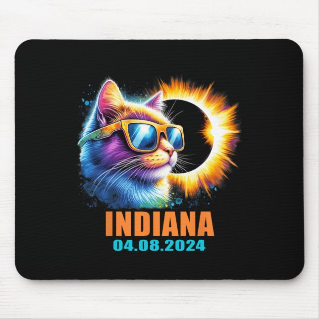 Mousepad Eclipse Solar Total de Indiana 2024 (Frente)