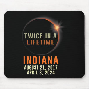 Mousepad Eclipse Solar Total De Indiana Duas Vezes Na Vida