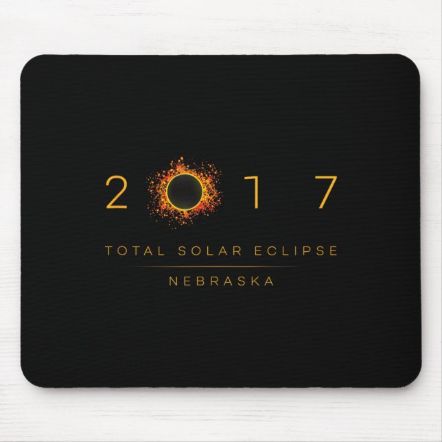 Mousepad Eclipse Solar Total Nebraska 2017 (Frente)
