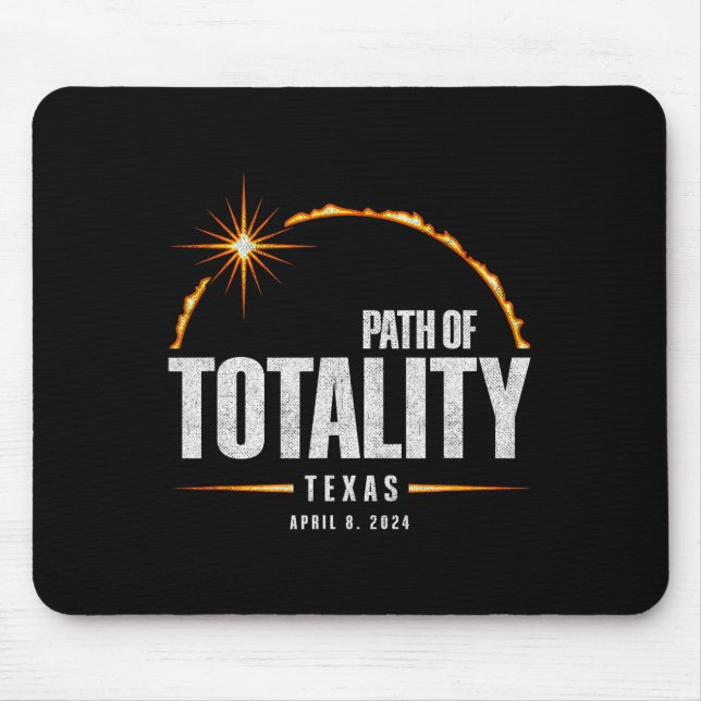 Mousepad Eclipse Solar Total Texas - Total Eclipse 2024 (Frente)