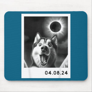 Mousepad Eclipse Total Solar Design de Husky Siberiano
