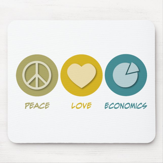 Mousepad Economia do amor da paz (Frente)