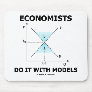 Mousepad Economistas Fazem Isso Com Modelos (Humor Econômi
