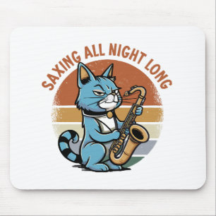 Mousepad Economizando a Noite Toda - Para saxofonistas